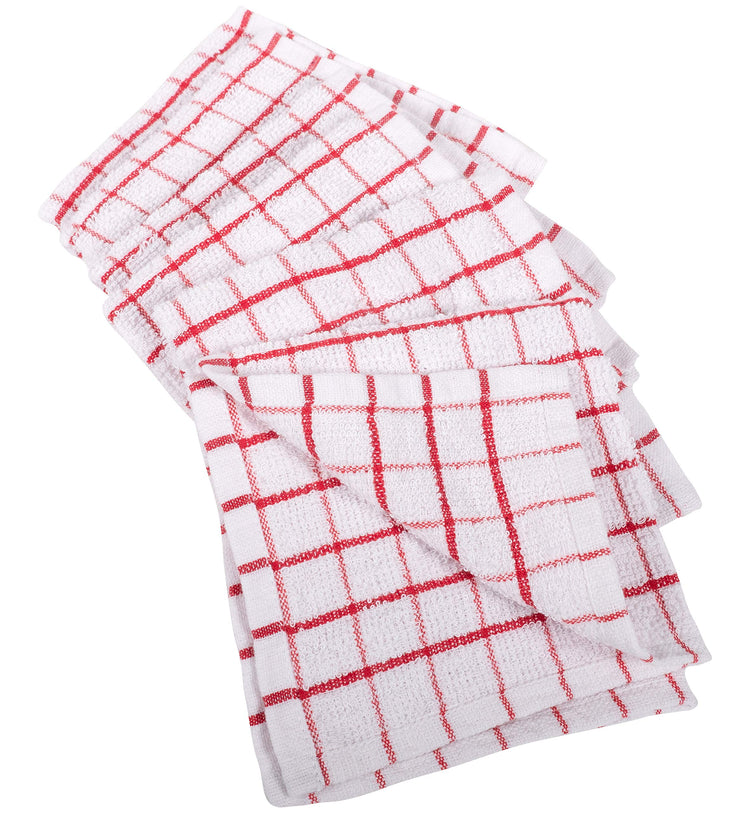 Pantry 100% Cotton Checkered Grid Dish Cloths (6 Count)