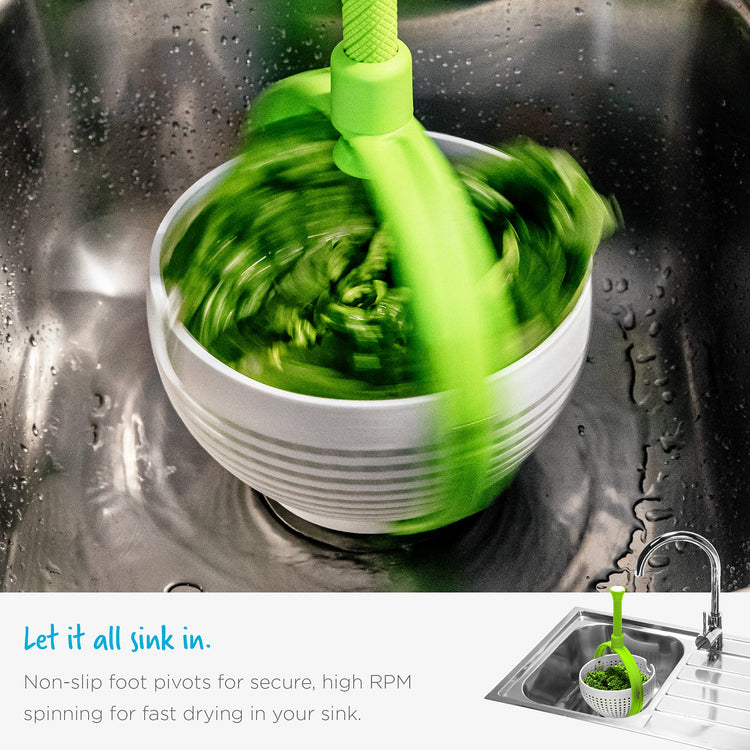 Spina 2-in-1 Collapsible Salad Spinner & Colander