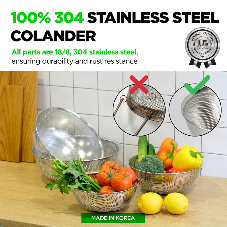 Stainless Steel Colander Set of 4 (4 Count)