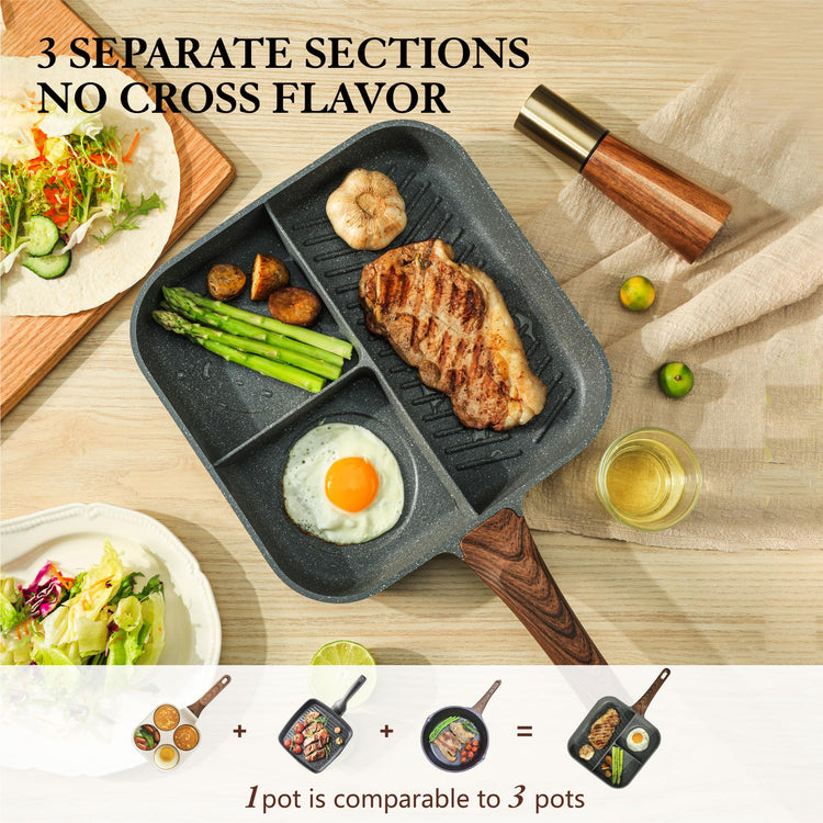 Nonstick 11 Inch Square Grill Pan