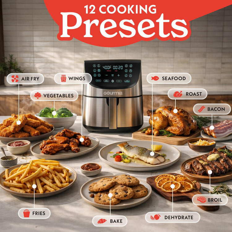 Air Fryer 8 Qt Extra Large Capacity