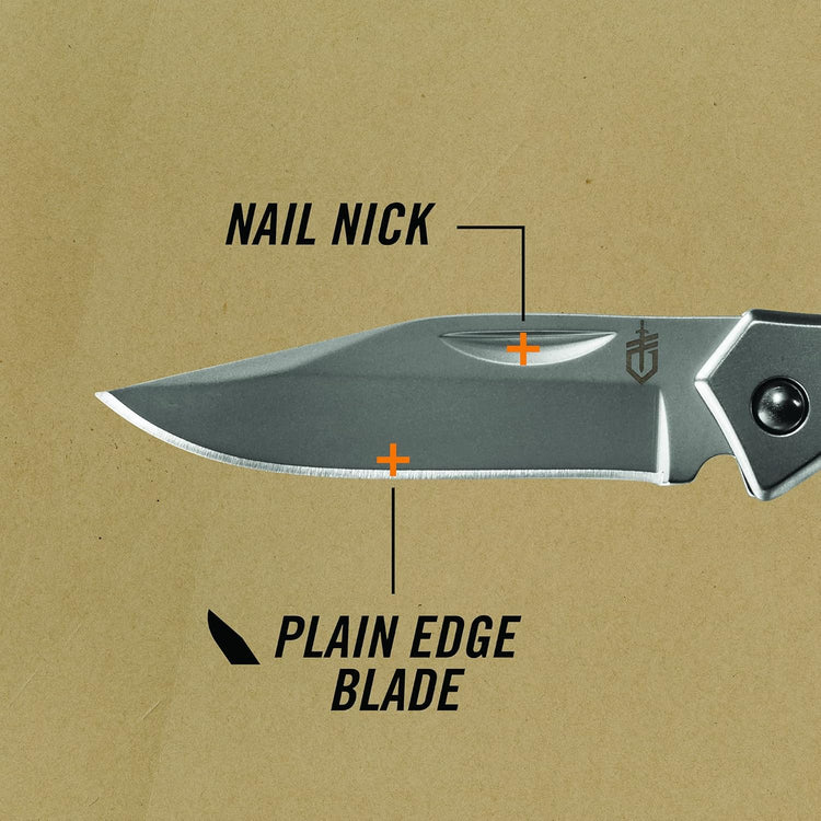 Gerber Gear Paraframe EDC Folding Pocket Knife with Safety Lock for Everyday Carry, Gifts for Men