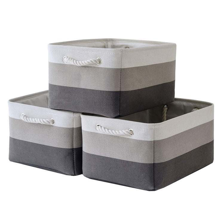 Large Storage Baskets for Shelves (3 Count)