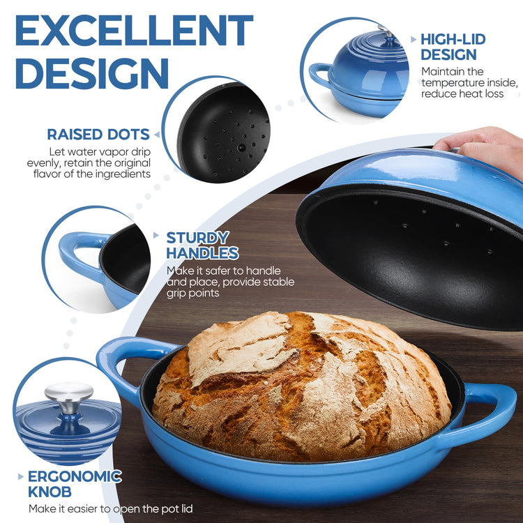 Dutch Oven for Sourdough Bread Baking