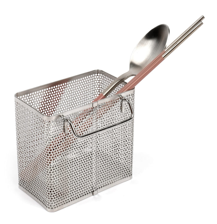 Kitchen Utensil Chopsticks Perforated Holder with Hooks