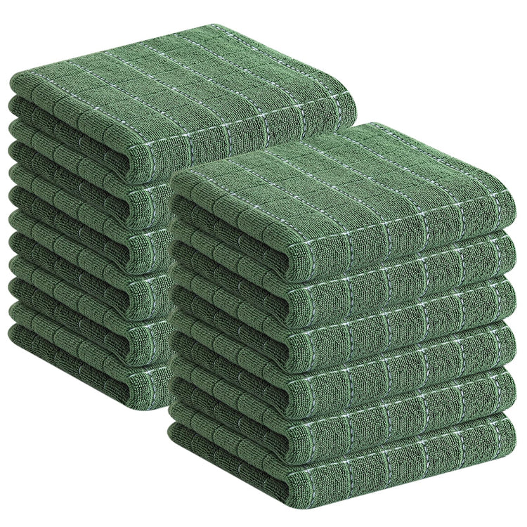 100% Cotton Terry Kitchen Towels (12 Count)