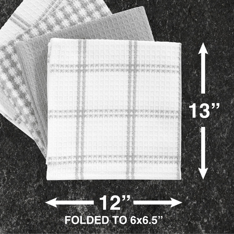 Premium Waffle Dish Cloths (8 Count)