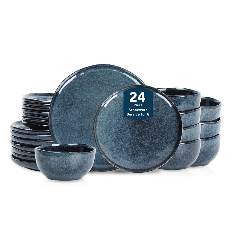 Mirella 24 Piece Stoneware Dinnerware Set (24 Count)