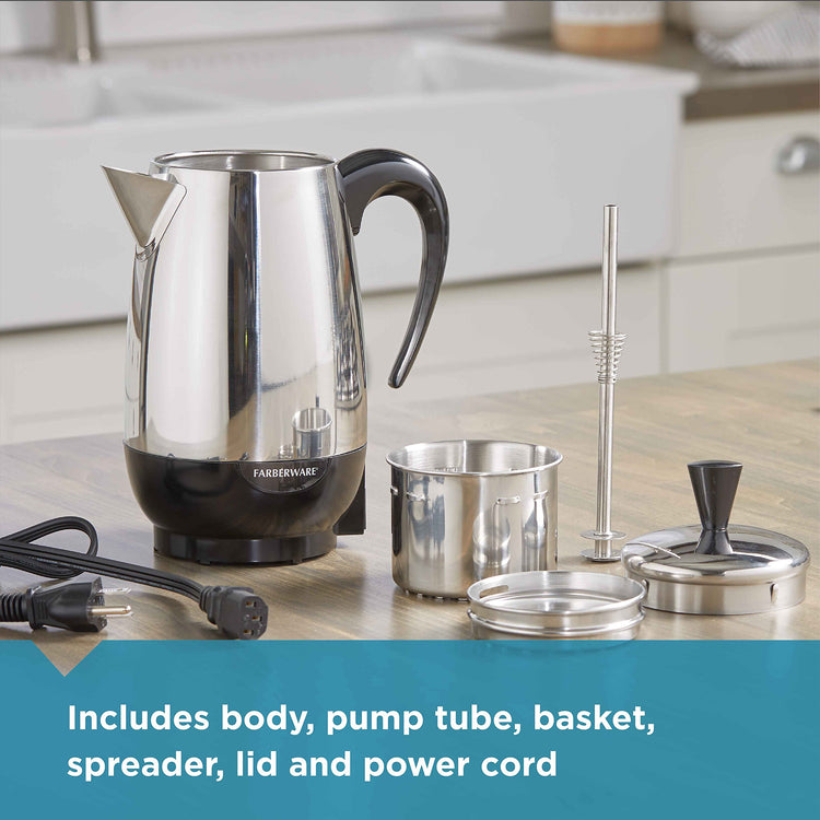 Electric Coffee Percolator (8 Count)