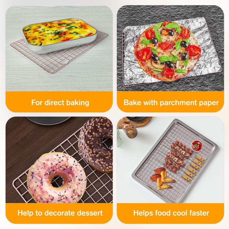 2 Pack Cooling Racks for Cooking and Baking