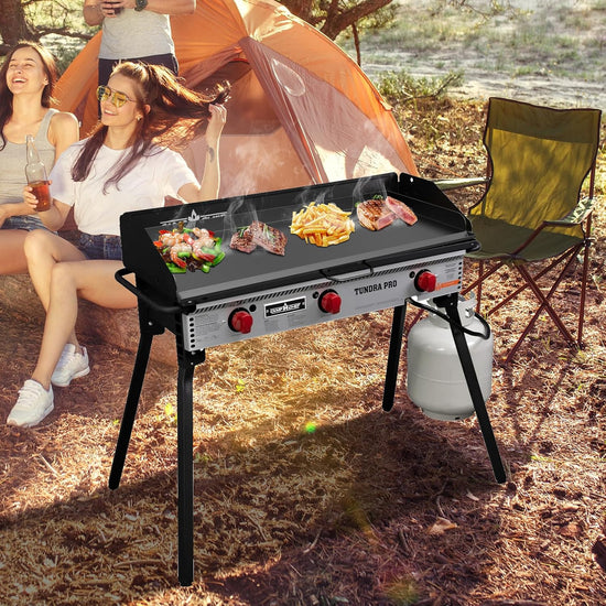 Flat Top Griddle for Camp Chef Accessories 3 Burner Stove SPG90B GB90D TB90 TB90LW TB90LWG TB90LWG15 CCH3 Camp Stove Griddle Top for Camp Chef Tundra 3 Burner 16" x 38" - Nestoria