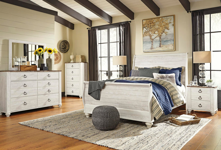 Willowton 2 Drawer Nightstand