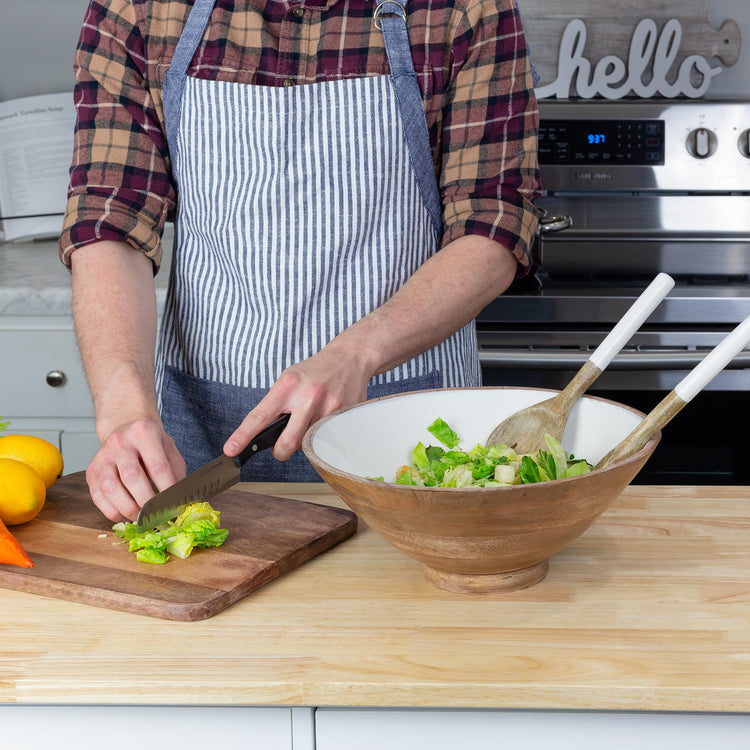 Wooden Salad Bowl Set