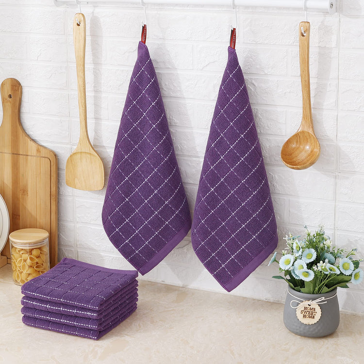 100% Cotton Terry Kitchen Dish Cloths (6 Count)