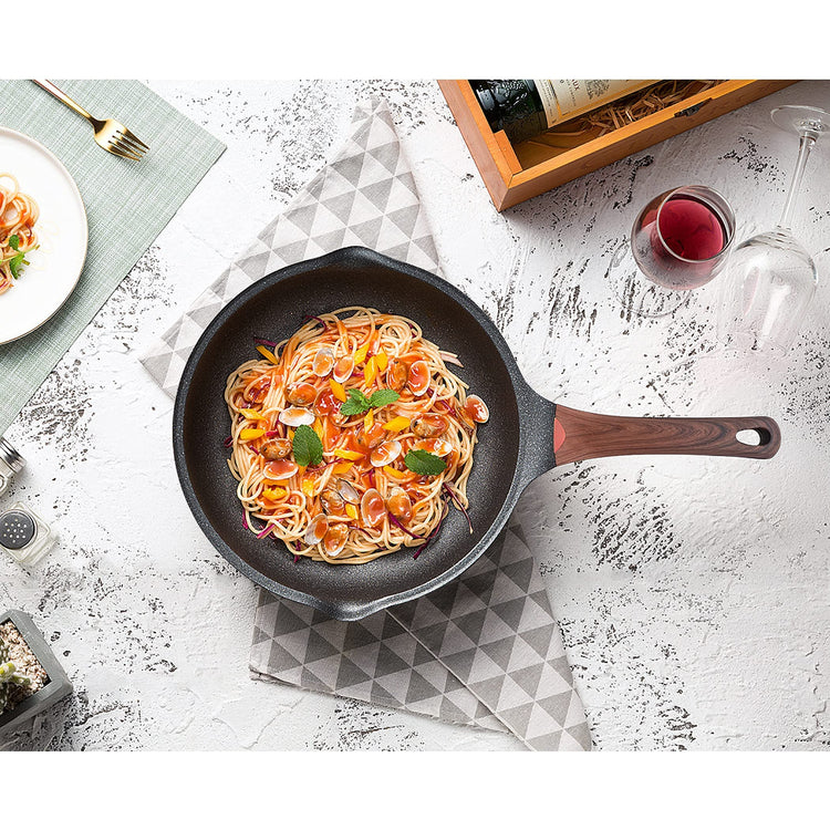 Nonstick Deep Frying Pan Skillet with Lid