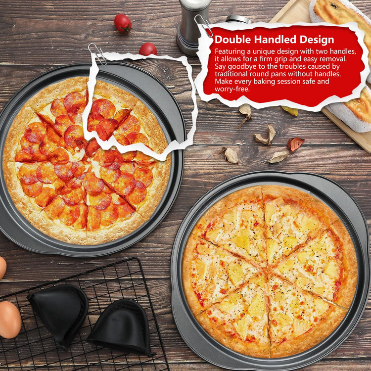 13" Round Pizza Pan for Oven (2 Count)
