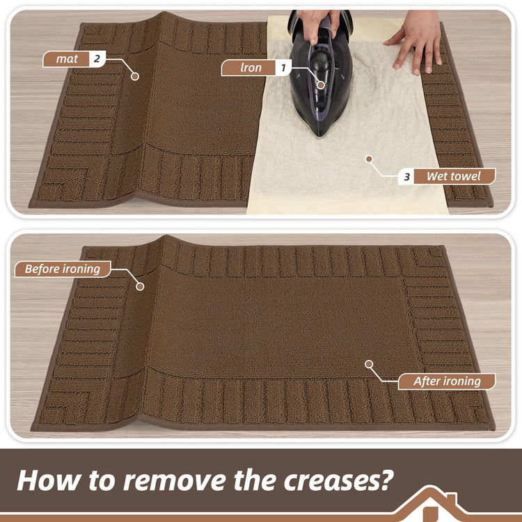 Kitchen Rugs Non Slip Washable 2PCS