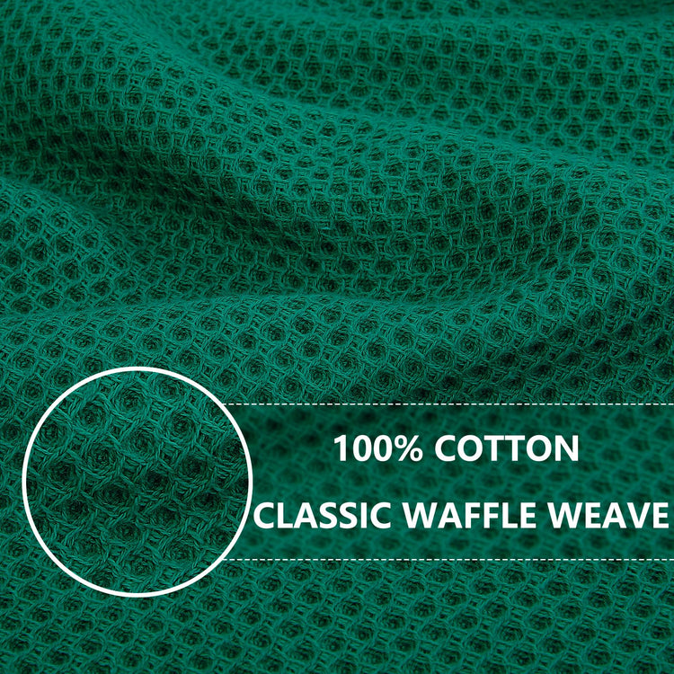 100% Cotton Waffle Weave Kitchen Dish Towels 8 (8 Count)