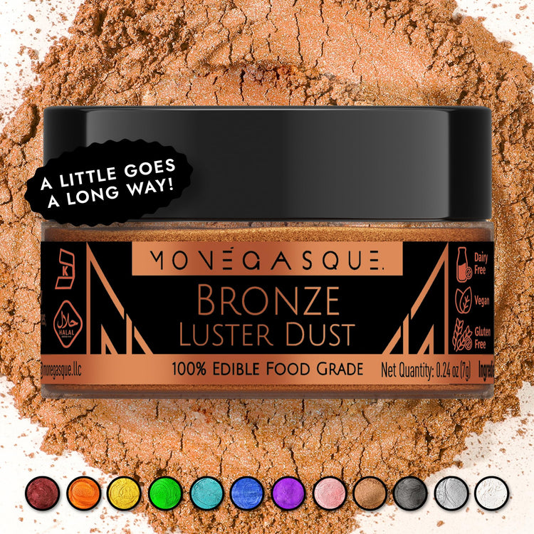 Bronze Edible Glitter for Drinks & Cakes