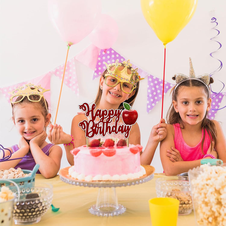 Seyal® Apple Happy Birthday Cake Topper