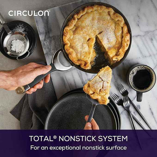 Circulon Symmetry Hard-Anodized Nonstick Frying Pan, 8.5-Inch, Black