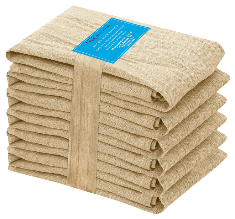 Flour Sack Towels 6 Pack 28”x28” (6 Count)