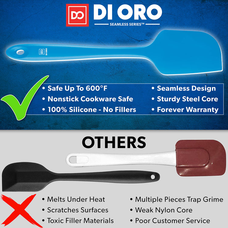 DI ORO Silicone Spatula Set (3 Count)