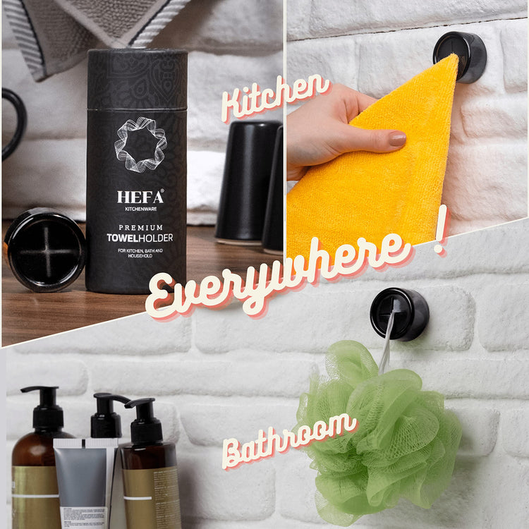 Self Adhesive Dish Towel Holder Hooks (4 Count)
