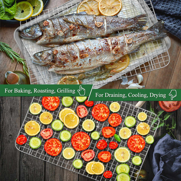 16 Inch Baking Sheet Pan and Cooking Rack