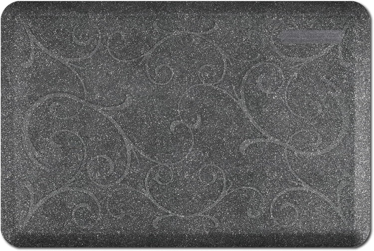 WellnessMats Bella Collection Anti-Fatigue Floor Mat, Polyurethane – Ergonomic Support Pad for Home, Kitchen, Garage, Office Standing Desk – Water Resistant - Made in USA
