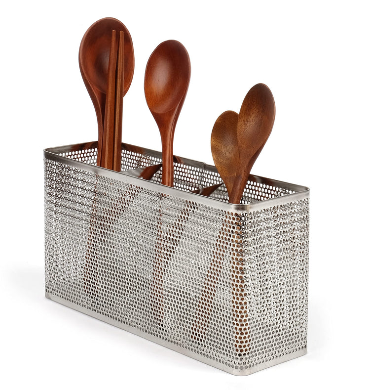 Kitchen Utensil Chopsticks Perforated Holder with Hooks