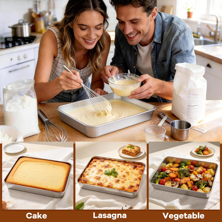 Stainless Steel Baking Pan Set (2 Count)