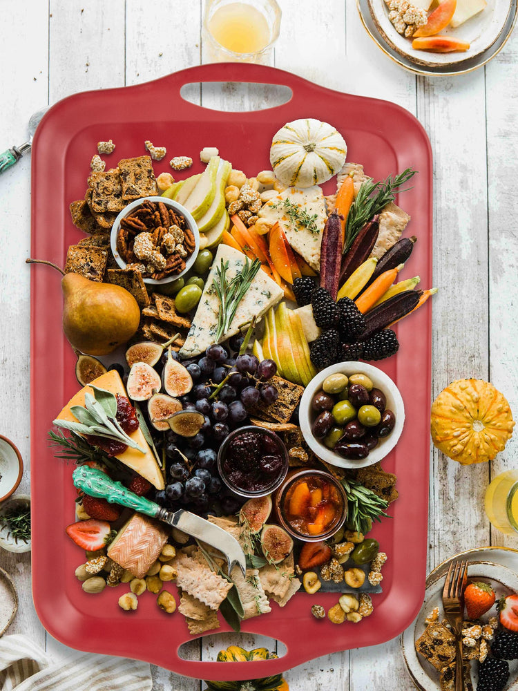 20x13 inch Extra Large Serving Tray with Handles (2 Count)
