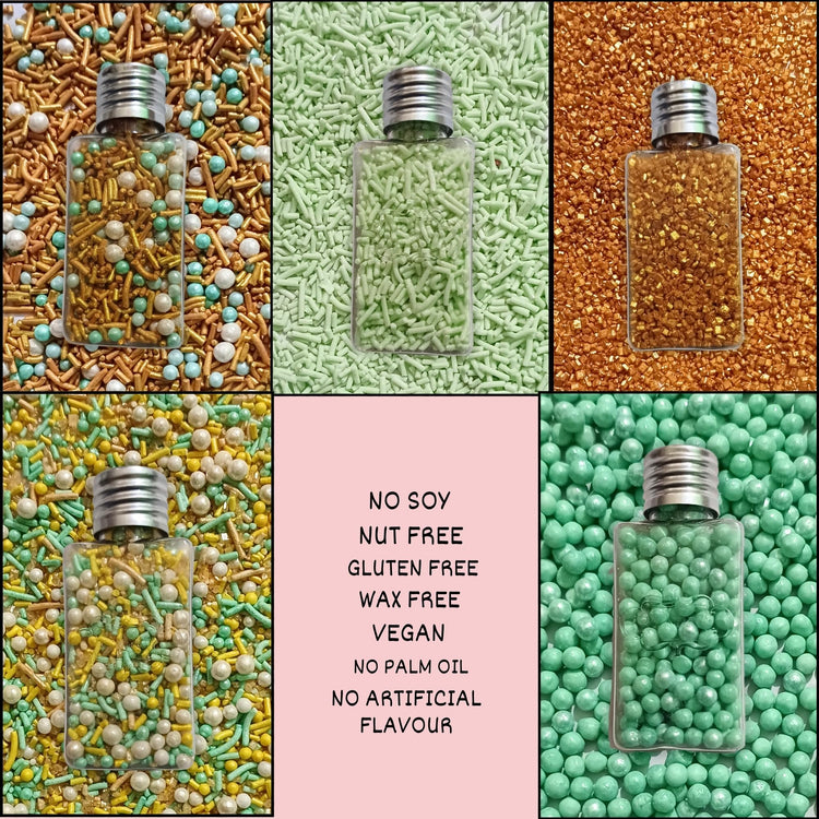 Edible Sprinkles Mix Pack of 5 (4.9384 Ounce)