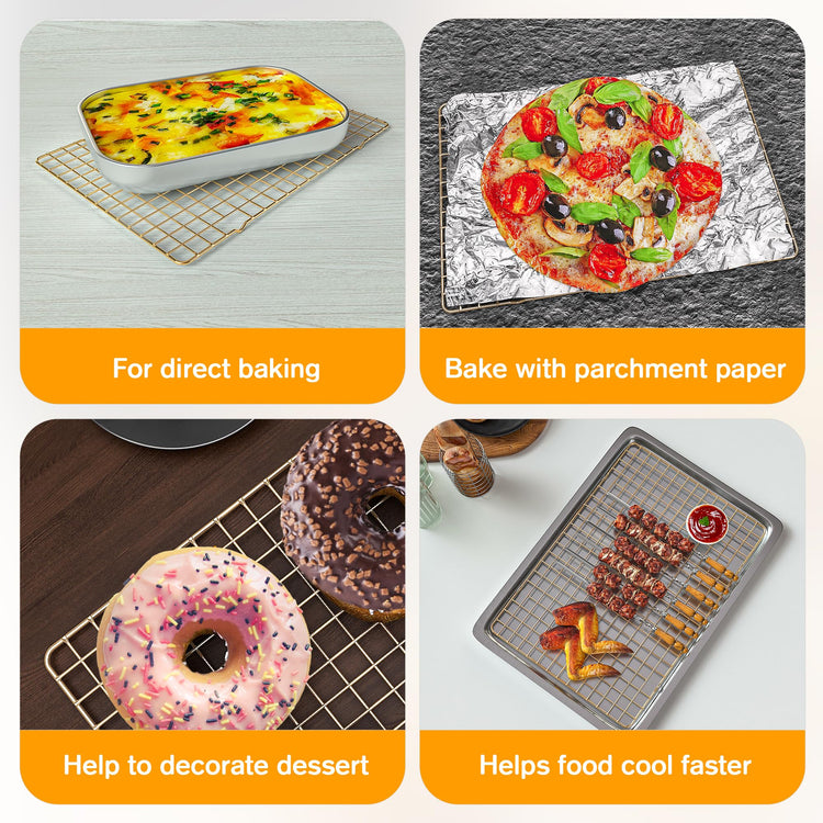 2 Pack Cooling Racks for Cooking and Baking
