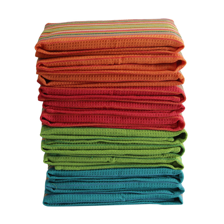 Salsa Stripe Kitchen Dish Towels (12 Count)