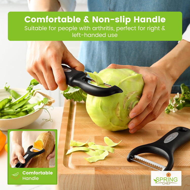 Swivel Potato Peeler & Julienne Vegetable Peeler w (2 Count)