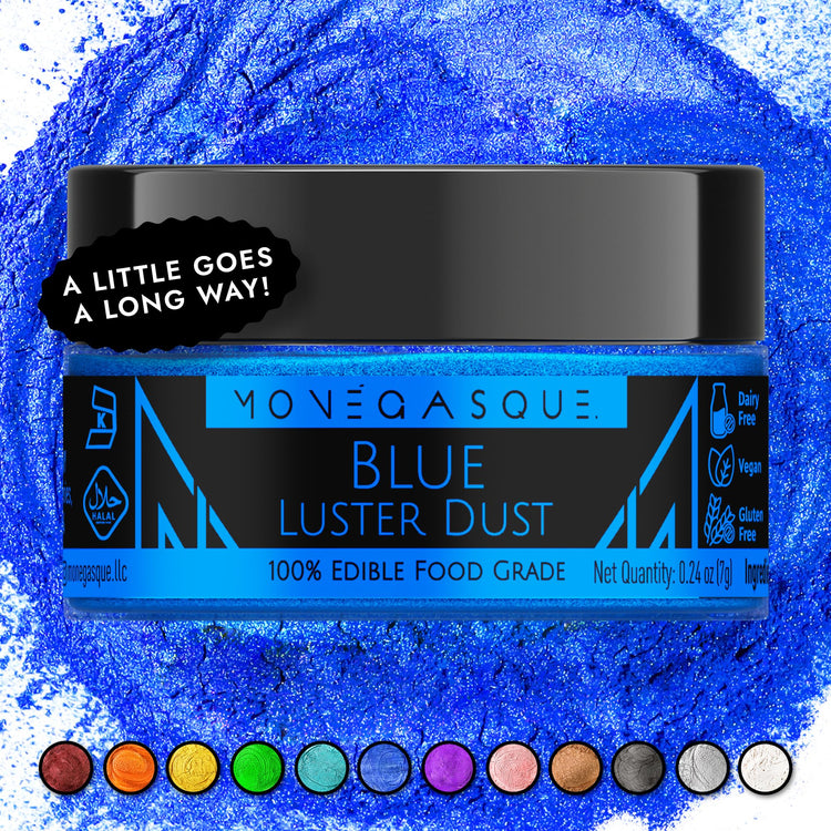 Blue Edible Glitter for Drinks & Cakes