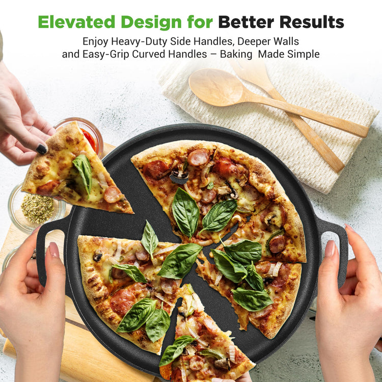 13 Inch Flat Cast Iron Pizza Pan