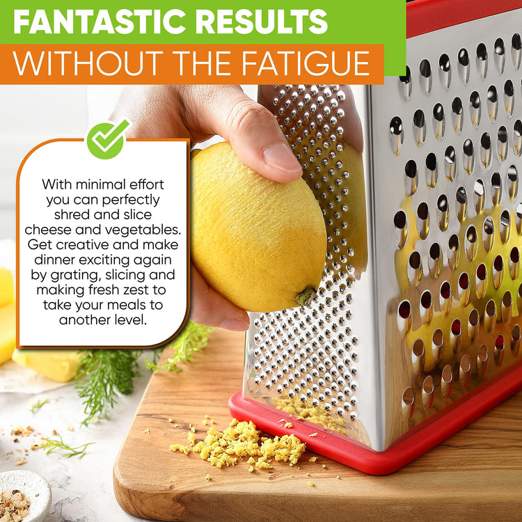 Stainless Steel XL Cheese Grater for Kitchen