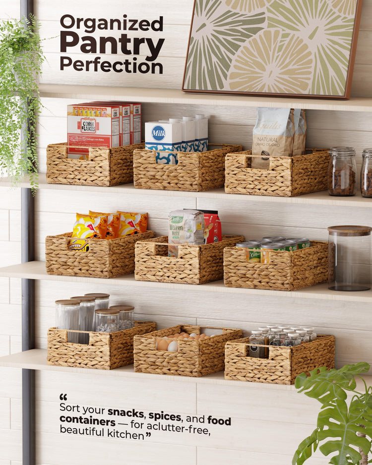 Water Hyacinth Storage Baskets
