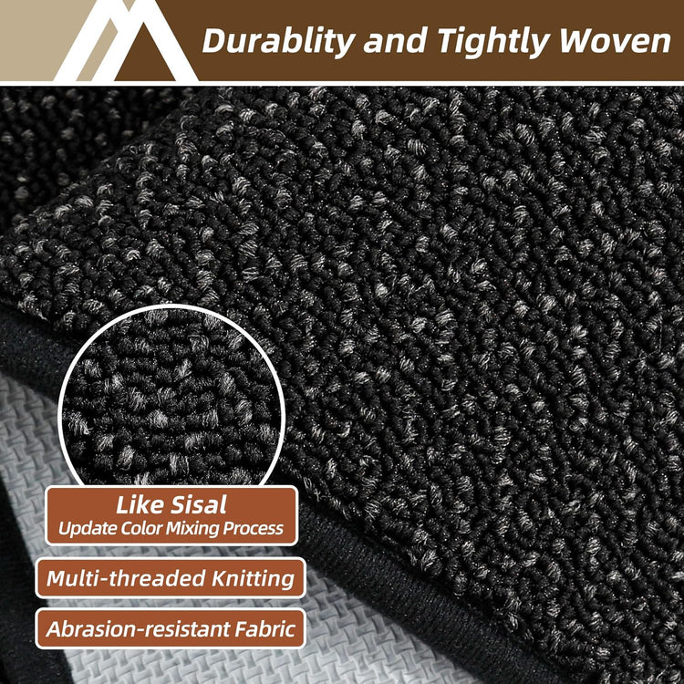 COSY HOMEER-Door-Mat 20" x 32" Non Slip Absorbent Entryway Rugs Dirt Trapper Doormats Washable Entrance Mats Low Pile Welcome Floor Mat for Front Back Door and Entry Mats,Black