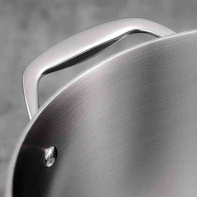 Tramontina Signature Tri-Ply Clad Stainless Steel 12-Piece Cookware Set with Lids, Pots and Pans Kitchen Set, Induction-Ready, Dishwasher-Safe, NSF-Certified, Made in Brazil