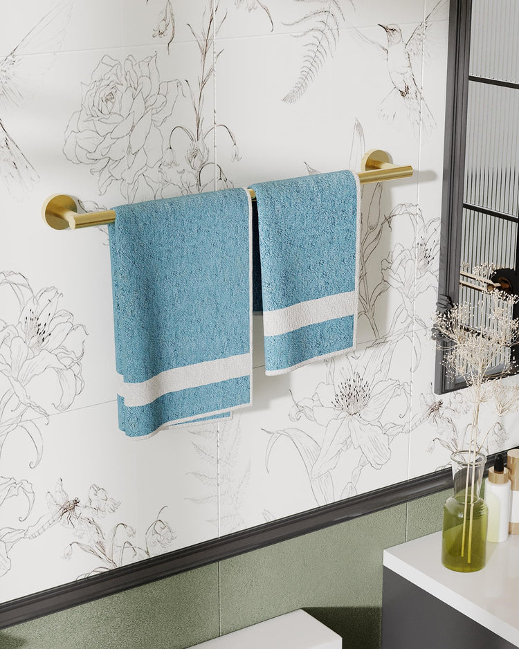 24 Inch Brushed Towel Bar Towel Rack for Bathroom Kitchen Hand Towel Holder Dish Cloths Hanger SUS304 Stainless Steel RUSTPROOF Wall Mount