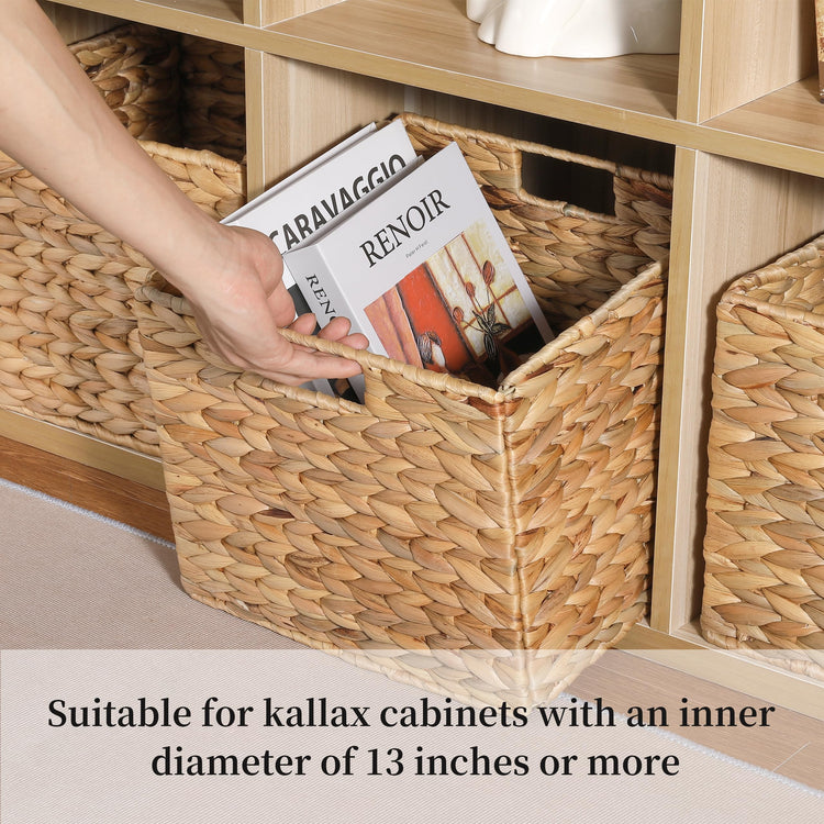 12x12x10in Water Hyacinth Storage Basket Large (3 Count)