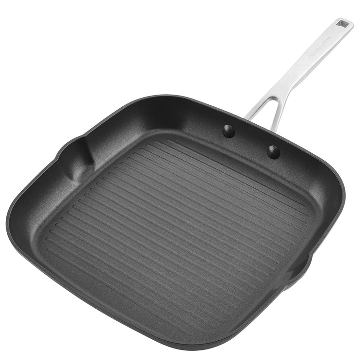 Hard Anodized Induction Nonstick Stovetop Grill Pan