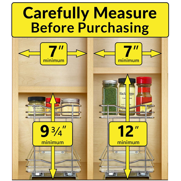 Pull Out Spice Organization for Cabinets