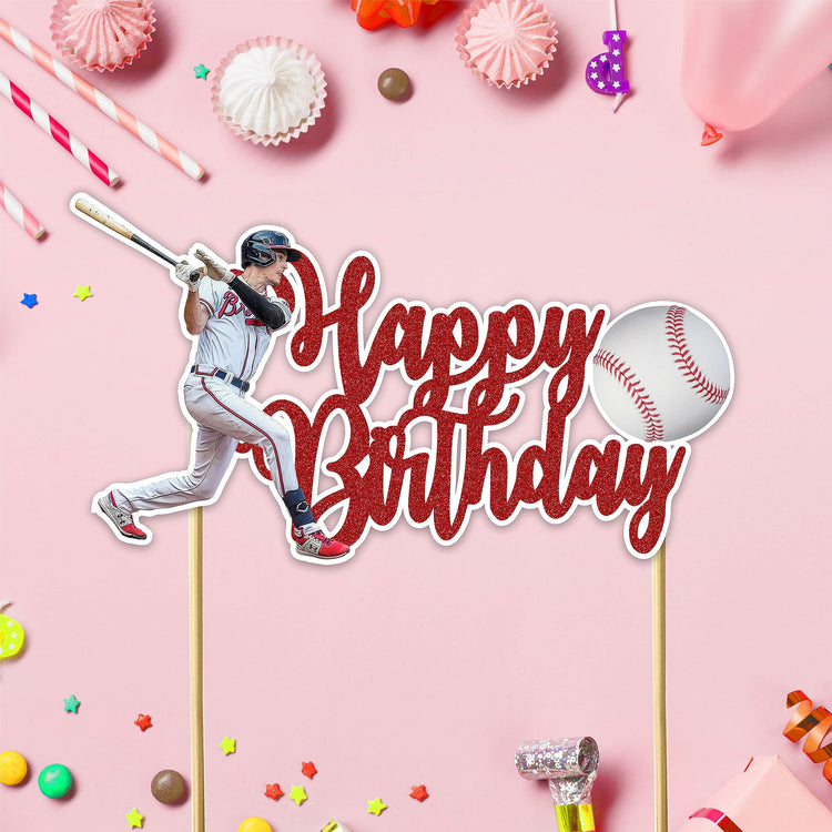 Baseball Happy Birthday Cake Topper