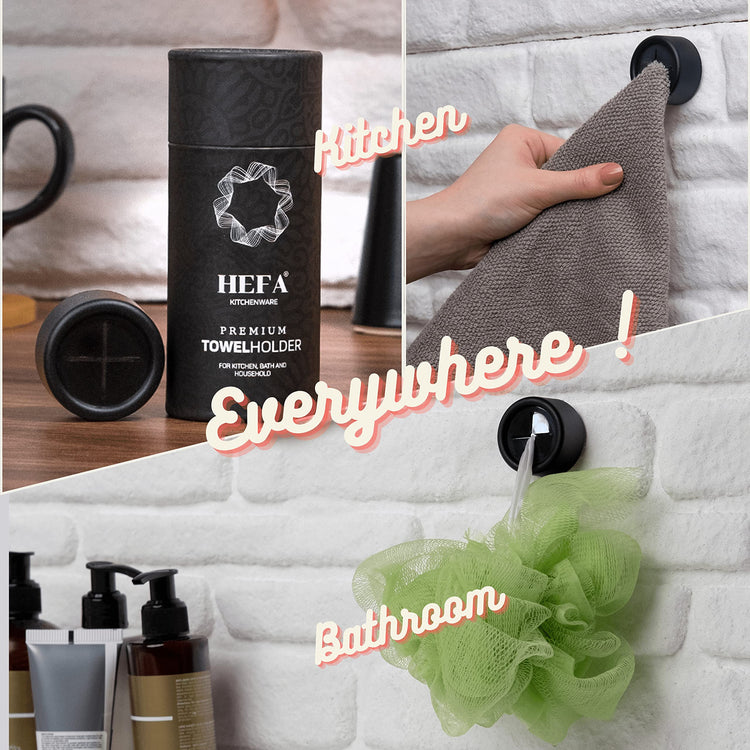 Self Adhesive Dish Towel Holder Hooks (4 Count)