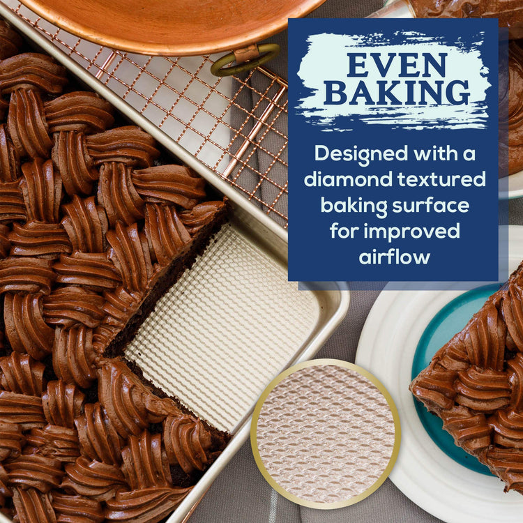 9x13 Inch Cake Baking And Brownie Pan